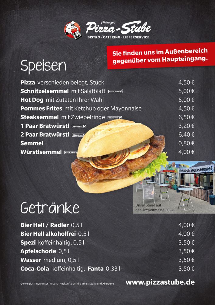 Pizza Stube Karte NEU